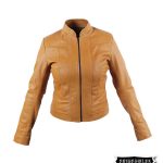 Chaquetas para dama color miel