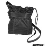 Bolso mediano en cuero recogido