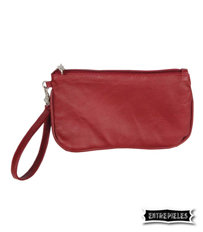 Bolso auxiliar de mano rojo