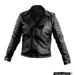 Chamarra para hombre en cuero negro