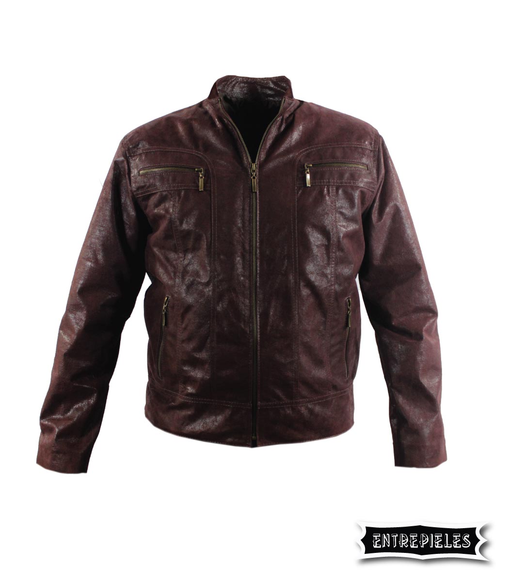 Chaquetas-roquera para hombre Chaqueta roquera para hombre en cuero