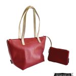Bolso en cuero rojo