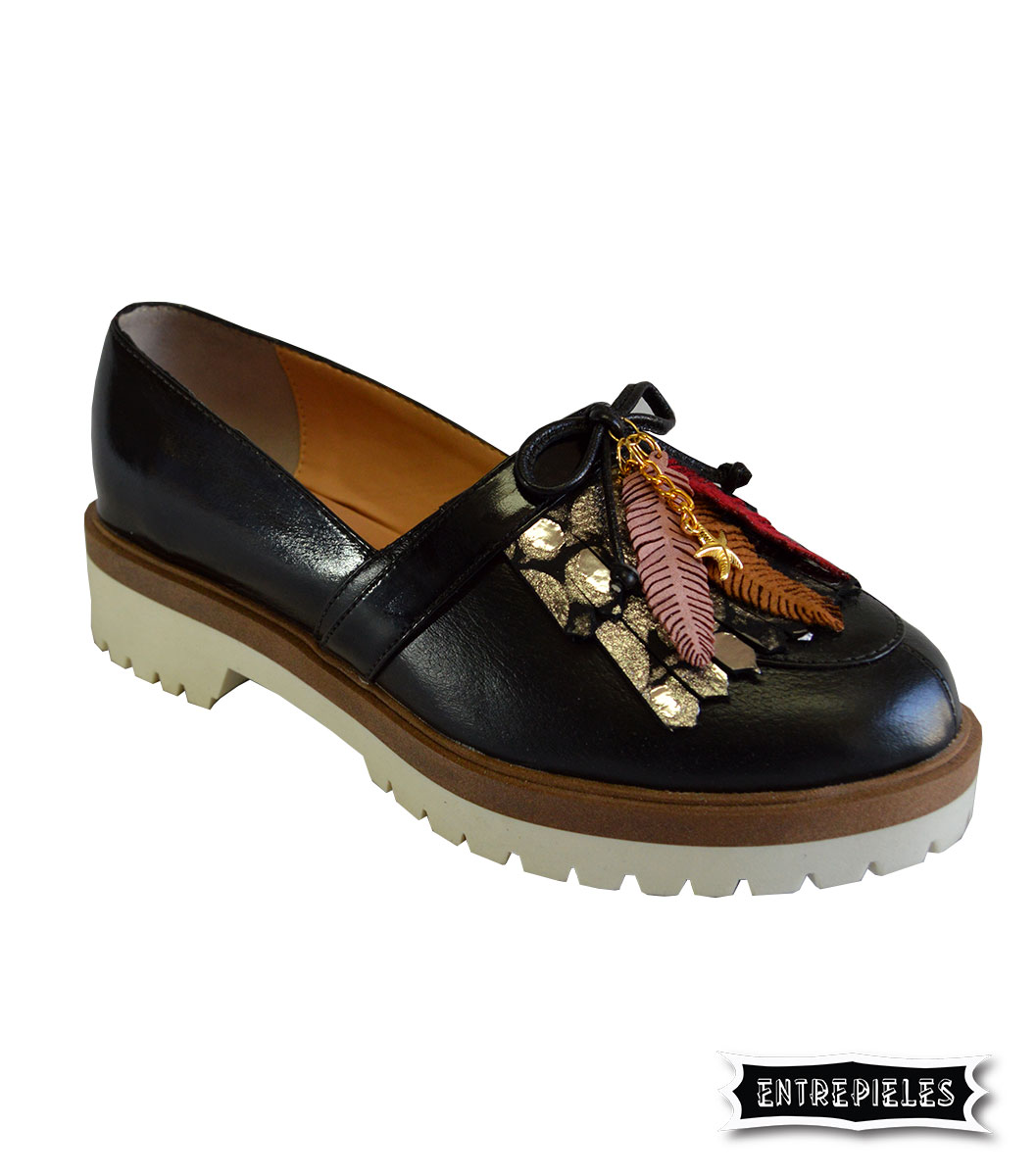 Zapatos en cuero para dama en cuero 100% colombiano - Personalizados.