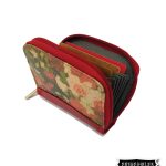 Portadocumentos en cuero rojo