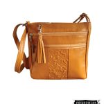 Bolso bandolera miel