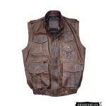 Chaleco periodista en cuero