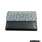 Billeteras en cuero con flores para mujer