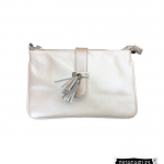 Bolso Beige tipo sobre en cuero