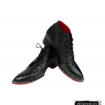 Botines en cuero negro