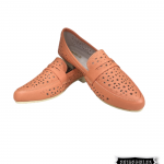 Baletas en cuero color Salmón