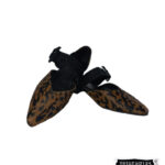 Baletas piel trabilla en cuero para mujer