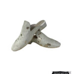 Sueco en cuero blanco para mujer