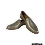 Mocasín sperry dorado para mujer