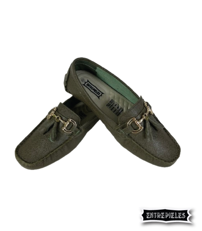Mocasín verde oliva