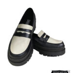 Mocasín negro plataforma